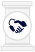 Client Service icon - hand shake